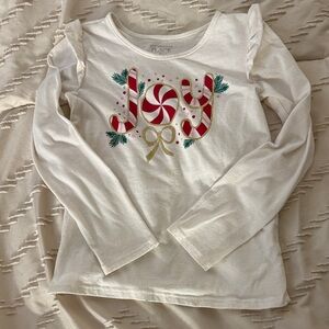 The Children's Place Festive White Long Sleeve Tee